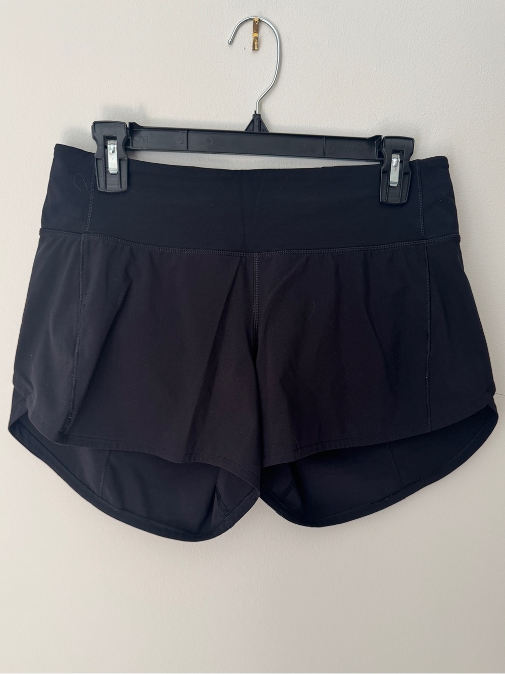 Lululemon Speed Up Shorts, Black, 4” inseam